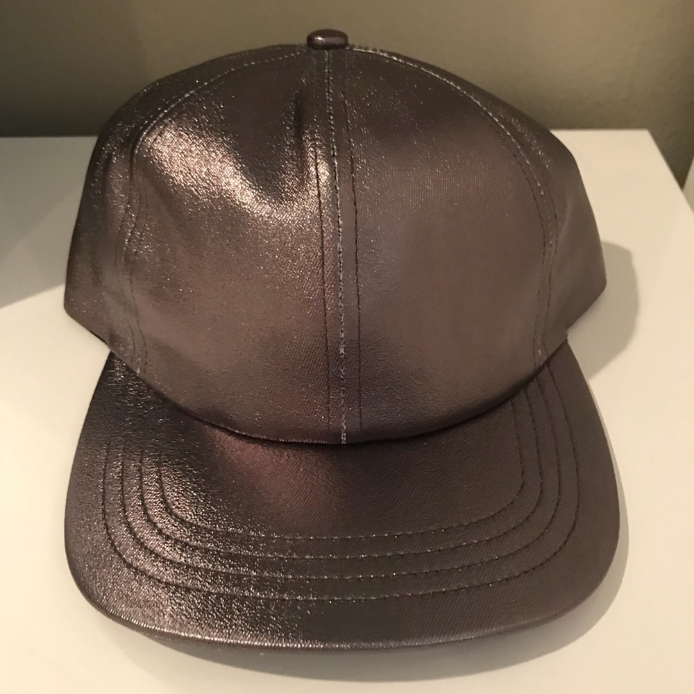 Dark Silver Metal SnapBack (new without tags)
